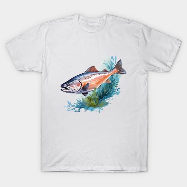 Pacific Northwest Salmon T-Shirt by zooleisurelife